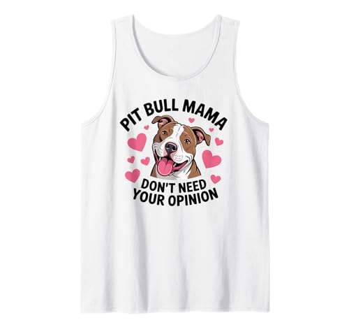 Pit Bull Mama Funny Pittie Dog Mom Sarkastic Pitbull Tank Top von Pitbull Pit Bull Pittie Rescue Dog Mom Awareness