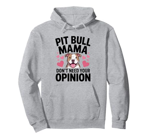 Pit Bull Mama lustiger sarkastischer Pittie Hund Mama Pitbull Pullover Hoodie von Pitbull Pit Bull Pittie Rescue Dog Mom Awareness