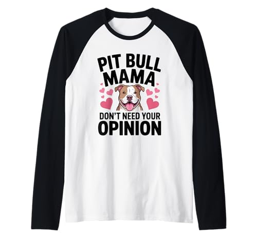 Pit Bull Mama lustiger sarkastischer Pittie Hund Mama Pitbull Raglan Pit Bull Mama lustiger sarkastischer Pittie Hund Mama Pitbull Raglan von Pitbull Pit Bull Pittie Rescue Dog Mom Awareness