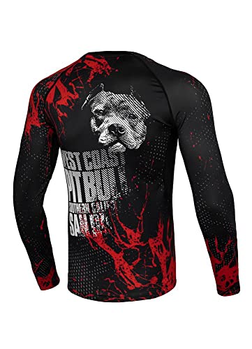 Herren Langärmeliges Rashguard Pit Bull West Coast Blood Dog II XL von Pitbull