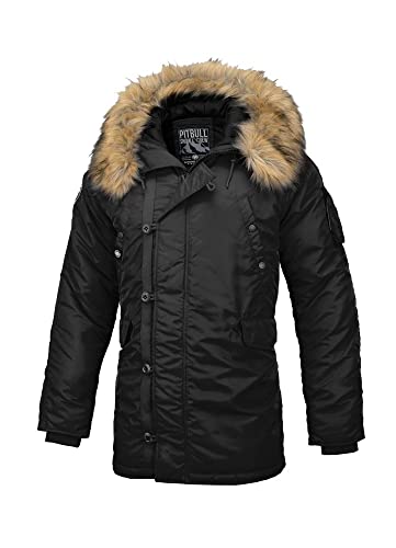 Pit Bull West Coast Herren Winterjacke Alder Schwarz XL von Pitbull