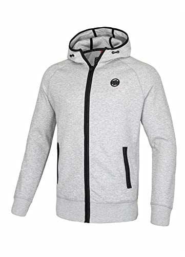 Pit Bull West Coast - Hooded Sweatjacket HARRIS Grey - L von PITBULL