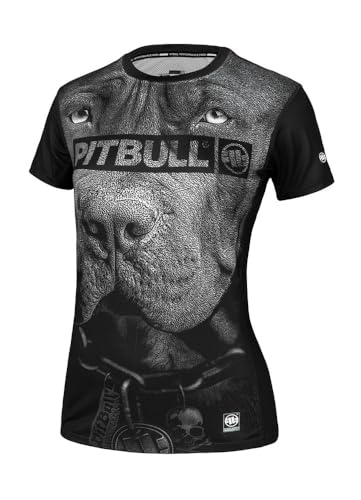 PITBULL Damen T-Shirt Sport Gym Laufshirt Pit Bull West Coast Mesh Performance Pro Plus Born In 1989 S von PITBULL
