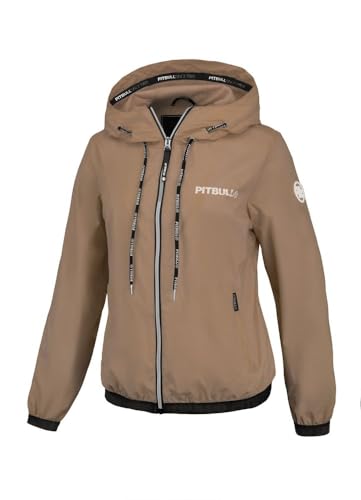 PITBULL Damen übergangsjacke mit Kapuze Windjacke für Frauen Jacke-damen Pit Bull West Coast Dahlia II Windbreaker Trainingsjacke Frühlingsjacke S von PITBULL