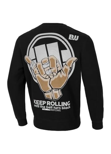 PITBULL Herren Crewneck Sweatshirt mit Print Männer Pullover mit Aufdruck Keep Rolling Herren-Sweatshirt Bedruckter Pullover XL von PITBULL