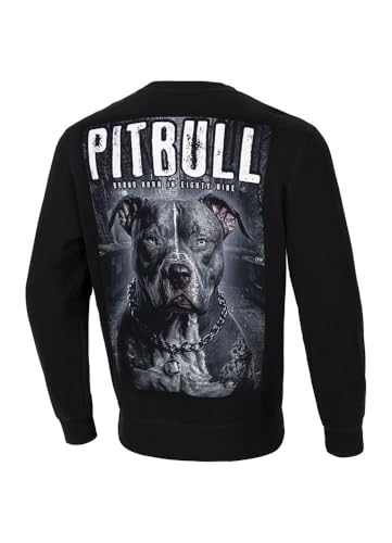 PITBULL Herren Crewneck Sweatshirt mit Print Männer Pullover mit Aufdruck Street King Pullover Rundhalsausschnitt Bedruckter Sportliches 3XL von PITBULL