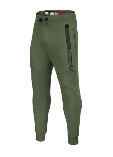 PITBULL - Jogginghose Herren Saturn, Trainingshose Herren, Sporthose Taillierter Schnitt, Sporthose Herren Lang, Freizeithose Herren, Sweathose - L von PITBULL