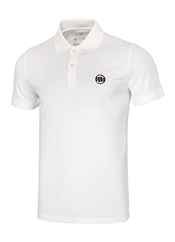 PITBULL Herren Poloshirt Pit Bull West Coast Jersey Schlanke Passform Small Logo T-Shirt männer Polohemd L von PITBULL
