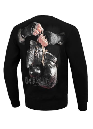 Pitbull Herren Pullover aus Baumwolle Sweatshirt für Männer Pit Bull West Coast Boxing FD 3XL von Pitbull