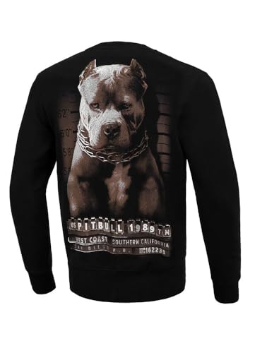 Pitbull Herren Pullover aus Baumwolle Sweatshirt für Männer Pit Bull West Coast Mugshot M von Pitbull