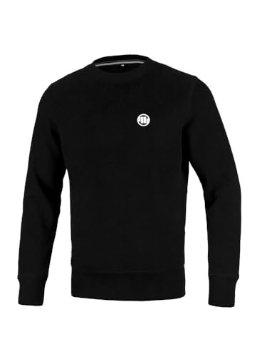 Pitbull - Herren Pullover Small Logo, Crewneck Sweatshirt, Komfortabel Baumwoll-Sweatshirt für Männer, Blouson - S von PITBULL