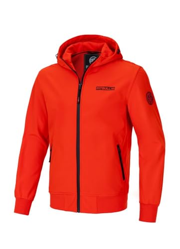 Pitbull Herren Softshell Kapuzenjacke Wasserdicht Windbreaker Pit Bull West Coast Midway II Trainingsjacke Sweatjacke übergangsjacke XXL von PITBULL