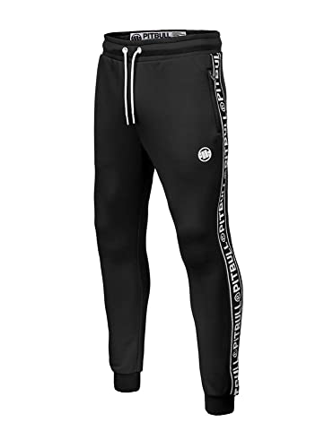 PITBULL - Jogginghose Herren Lang Pit Bull West Coast, Trainingshose Herren Normaler Schnitt, Sporthose Lang Zwei Seitentaschen, Freizeithose, Activewear, L von PITBULL