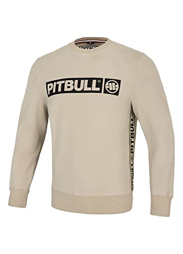 Pitbull Herren Sweatshirt Pit Bull West Coast French Terry Albion Sand 3XL von Pitbull