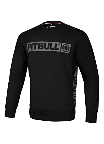 PITBULL Herren Sweatshirt Pit Bull West Coast French Terry Albion Schwarz XXL von PITBULL