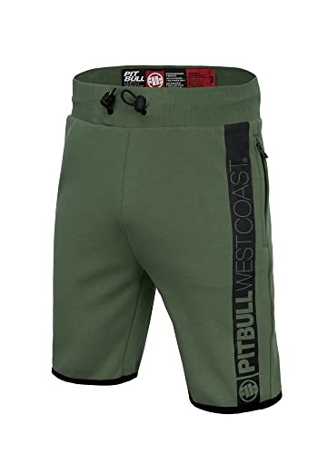 Pitbull Herren Sweatshorts Pit Bull West Coast Saturn Kurze Hose Grün S von Pitbull