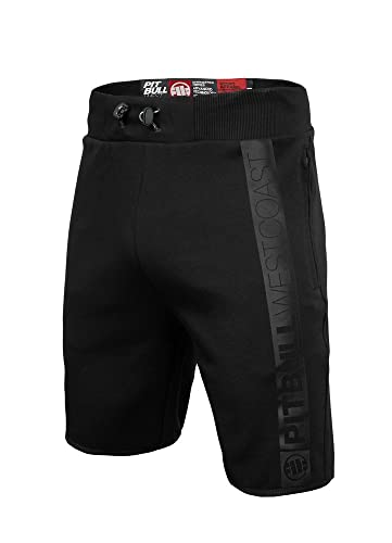 Pitbull Herren Sweatshorts Pit Bull West Coast Saturn Kurze Hose Schwarz L von Pitbull