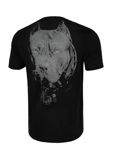 Pitbull Herren T-Shirt Klassischer Regularer Schnitt Männer Tshirt Pit Bull West Coast Born In 1989 Baumwollshirt mit langlebigem Aufdruck Tshirts S von Pitbull