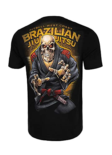 Pitbull Herren-T-Shirt Pit Bull West Coast BJJ 19 Baumwolle S von Pitbull