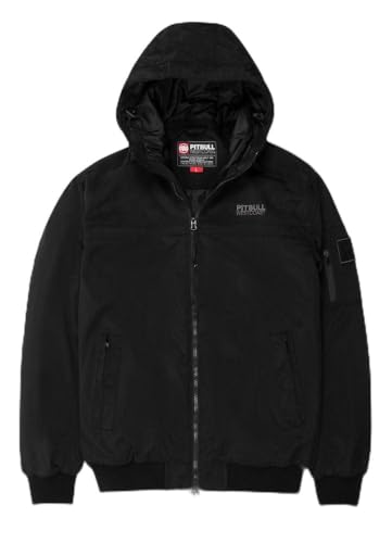 Pitbull Herren Warme Winterjacke mit Kapuze Männer Jacke Winter Balboa II Windbreaker M von PITBULL