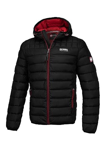 PITBULL Herren Winterjacke Jacke Winter mit Kapuze Männer Steppjacke Seacoast II Kuschelige Wärmende Moderne Komfortable Steppjacke S von PITBULL