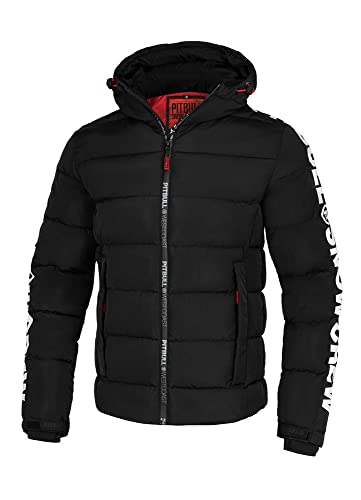 PITBULL - Winterjacke Herren mit Kapuze Airway IV, Jacke Herren mit Reißverschluss, Bequeme Seitliche Taschen, Herren Jacken Perfekt für Winter - XXL von PITBULL