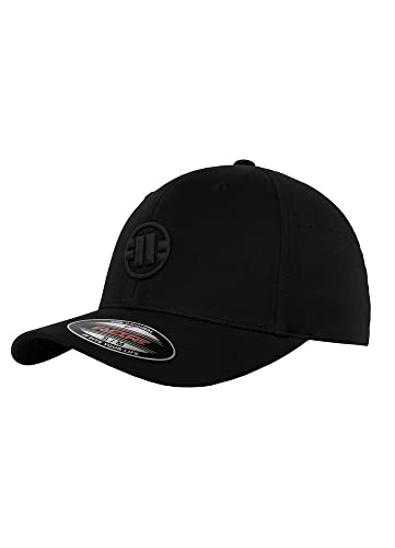 PITBULL Kappe Full Cap Pit Bull West Coast Tech Logo Baseballkappe S/M Schwarz von PITBULL