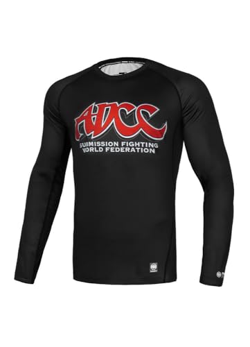 PITBULL Langarm Shirt Herren Rashguard Gym Sport Pit Bull West Coast ADCC S von PITBULL