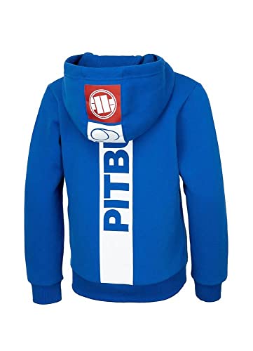 PITBULL Pit Bull West Coast Kinder Hoodie Basic Zip Hilltop Hoodie mit Reißverschluss 134 von PITBULL
