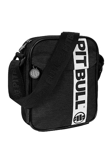 Pitbull - Umhängetasche Herren, Bauchtasche für Herren und Damen, Brusttasche Herren Praktischer Schnitt, Universeller Schultertasche Herren, Sling Bag Herren Schwarz von Pitbull