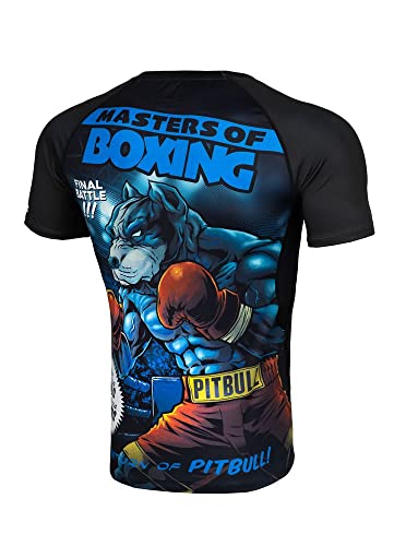 Rashguard Herren Pit Bull West Coast Sport-T-Shirt Training Masters of Boxing Hilltop M von Pitbull