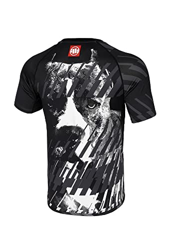 Rashguard Herren Pit Bull West Coast Sport-T-Shirt Training Street Dog L von Pitbull