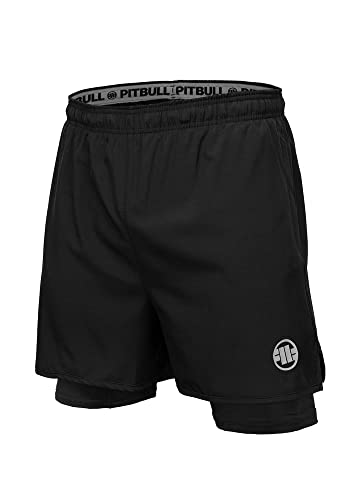 Sportshorts Pit Bull West Coast Performance Pro Plus Mesh New Logo L von Pitbull