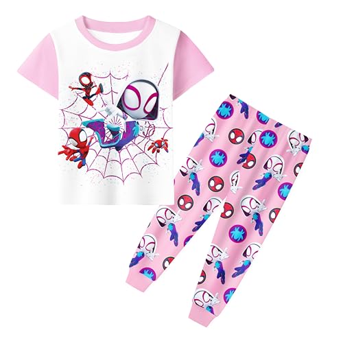 Amazing Friends Pyjama-Set für Mädchen, Cartoon-Superhelden-Pyjama, Nachtwäsche, Nachtwäsche für Kinder von 3–8 Jahren, Weiß-1, 4-5 Years Amazing Friends Pyjama-Set für Mädchen, Cartoon-Superhelden-Pyjama, Nachtwäsche, Nachtwäsche für Kinder von 3–8 Jahren, Weiß-1, 4-5 Years von Pitevotur