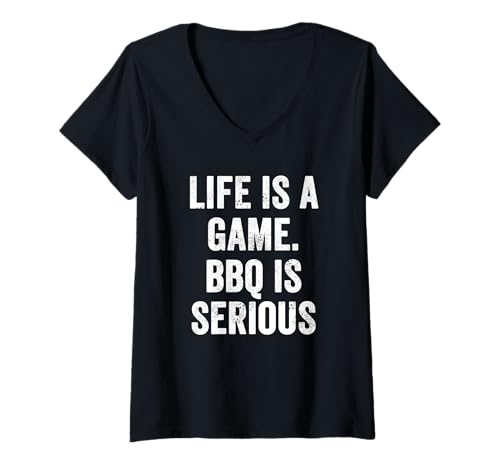 Damen Weekend Warrior T-Shirt Life ist EIN Spiel BBQ ist T-Shirt mit V-Ausschnitt Damen Weekend Warrior T-Shirt Life ist EIN Spiel BBQ ist T-Shirt mit V-Ausschnitt von Pitmaster Puns