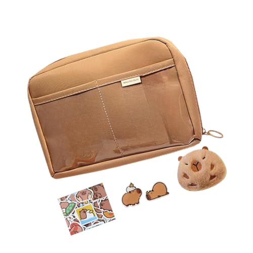Pitycbo Capybara Schreibwaren Organizer Tasche für Kinder Und Studenten, Style C von Pitycbo
