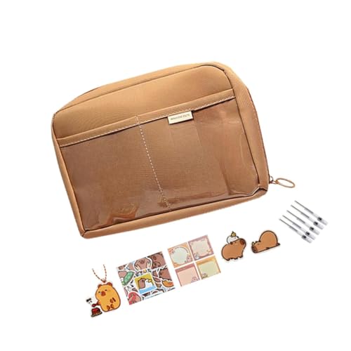 Pitycbo Capybara Schreibwaren Organizer Tasche für Kinder Und Studenten, Style F von Pitycbo
