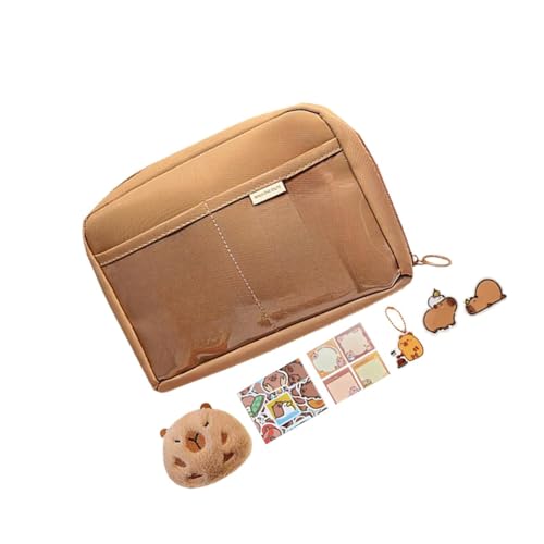 Pitycbo Capybara Schreibwaren Organizer Tasche für Kinder Und Studenten, Style H von Pitycbo