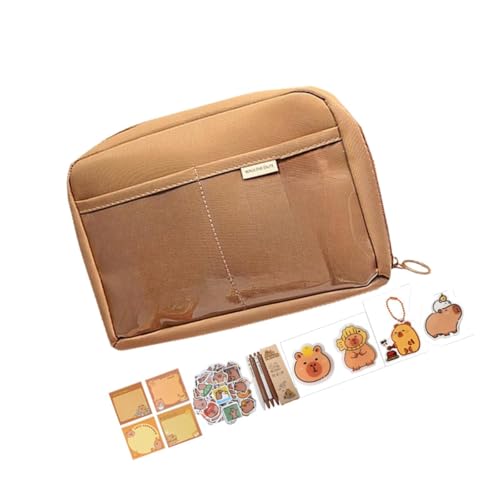 Pitycbo Capybara Schreibwaren Organizer Tasche für Kinder Und Studenten, Style I von Pitycbo