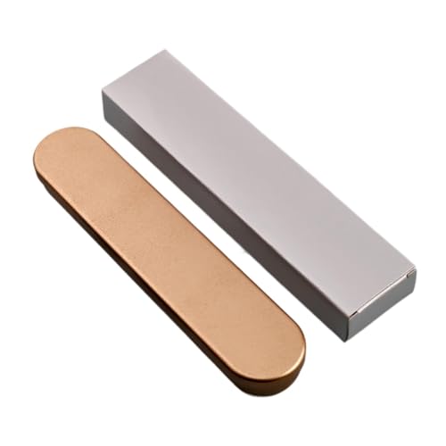 Pitycbo Stilvolle Und Vielseitige Stifte Aufbewahrungsbox, Federmäppchen Aus Metall für Pinsel, Löffel, Bleistifte zu Hause, Goldfarbenes Eva-Futter von Pitycbo