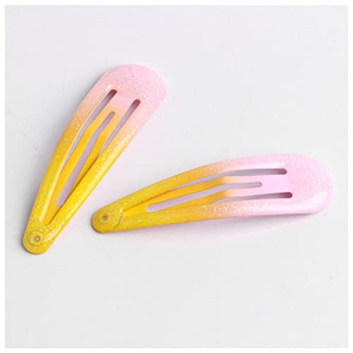 Haarnadel 20 teile/los Haarschmuck Pulver Tropfe Haarspange Candy Barrette Koreanische Mode Solide Haarpalze Kopfschmuck Haarnadeln for Mädchen Haarnadel Holz (Size : Pink) von PiurUf