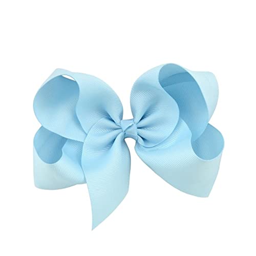 Haarnadel 6 zoll Big Grosgrain Band Massive Haare Bögen mit Clips Mädchen Haarspangen Headwear Boutique Haarschmuck Haarnadel Holz (Size : 17) von PiurUf