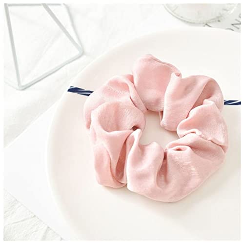 Stirnband Damen 1 STÜCKE Dame Haarkruste Ring Elastische reine Farbe Bobble Sporttanz Scrunchie Stirnband (Size : Pink) von PiurUf