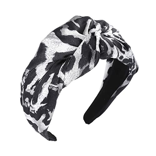 Stirnband Damen Einfaches breites Brimmband-Stirnband-Knöchel-mittlerer geknotete Haarbänder Lünette Turban-Frauen-Mädchen-Haarschmuck-Haar-Reifenmode Stirnband (Size : 5) von PiurUf