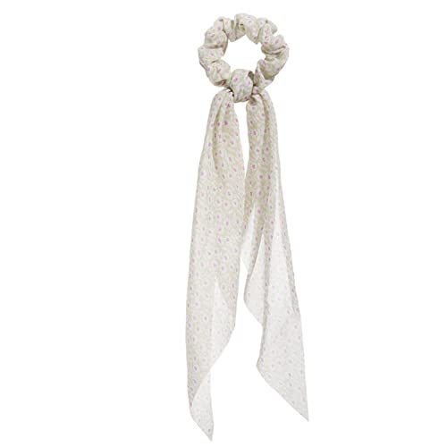 Stirnband Damen Mode Floral Print Scrhocken Solid Langes Haar Ribbon for Frauen Pferdeschwanz Schal Süßes elastisches Haarband Haar-Zubehör Stirnband Damen Winter (Size : CS647404) von PiurUf