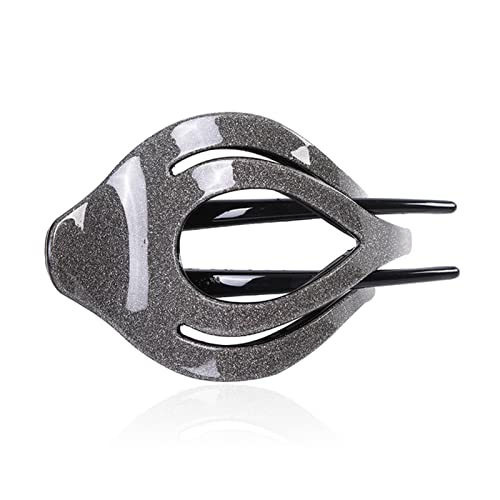 Stirnband Damen Rhinestone Haarnadelblume Duckbill Haar Krallen Vintage Haarspangen Haarschmuck for Frauen, die Pferdeschwanz Headwear glänzt Stirnband (Size : CB0595-A) von PiurUf