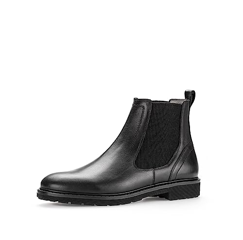 Pius Gabor Herren Boots, Männer Stiefeletten,zertifiziertes Leder,Wechselfußbett,kurzstiefel,uebergangsschuhe,black,46 EU / 11 UK von Pius Gabor