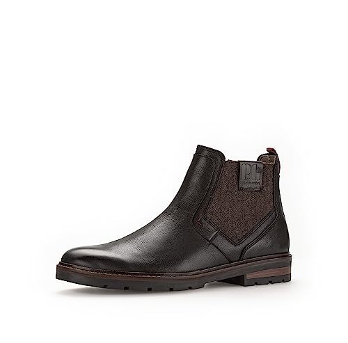 Pius Gabor Herren Boots, Männer Stiefeletten,zertifiziertes Leder,Wechselfußbett,schlupfStiefel,bootee,booties,coal,43 EU / 9 UK von Pius Gabor