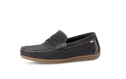 Pius Gabor Herren Mokassins, Männer Slip On,zertifiziertes Leder,Wechselfußbett,College Schuhe,Businessschuhe,Slip-ons,Navy,48.5 EU / 13 UK von Pius Gabor