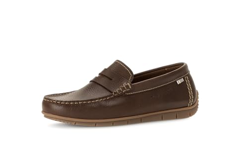 Pius Gabor Herren Mokassins, Männer Slip On,zertifiziertes Leder,Wechselfußbett,Slipper,Halbschuhe,Schlupfschuhe,Loafer,Mocca,47 EU / 12 UK von Pius Gabor